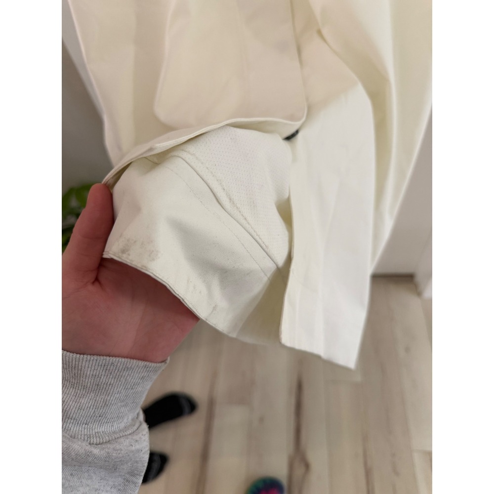 Quince Weather Proof Rain Trench Coat Frost White XS Long Hooded Jacket New* - Picture 5 of 8